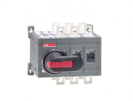 ABB OT250E03CP Lastumschalter 3-polig 250 A, mit Griff und Welle offene Umschaltung I-0-II