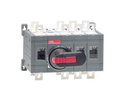 ABB OT250E13CP Lastumschalter 4-polig 250 A, mit Griff und Welle offene Umschaltung I-0-II
