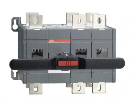 ABB OT1000E12CP Lastumschalter 3-polig 1000 A, mit Griff und Welle offene Umschaltung I-0-II