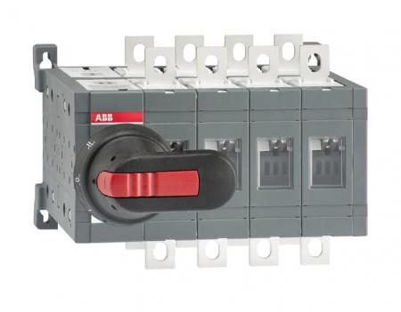 ABB OT200E04CFP Lastumschalter 4-polig 200 A, mit Griff und Welle schnelle Umschaltung I-0-II