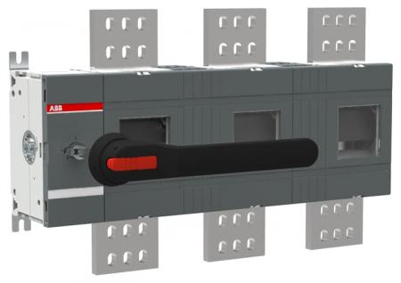 ABB OT2000E03W8P Lasttrennschalter 3-polig 2000 A, mit Griff und Welle mit großem Phasenabstand 185 mm