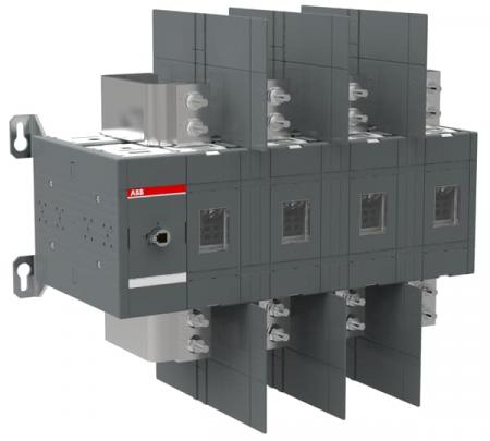 ABB OT2000U04 Lasttrennschalter 4-polig 2000 A, ohne Griff und Welle UL/CSA Trägerplattenmontage