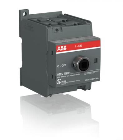 ABB OTDC25U4 DC-Lasttrennschalter 4-polig 25 A, ohne Griff UL 2x600 V DC Zweikreis