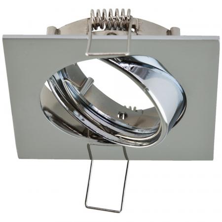 EVN 646011 Schwenkbare Deckeneinbauleuchte 12 V AC/DC max. 50 W Chrom ohne Fassung Einbaudurchmesser 71 mm