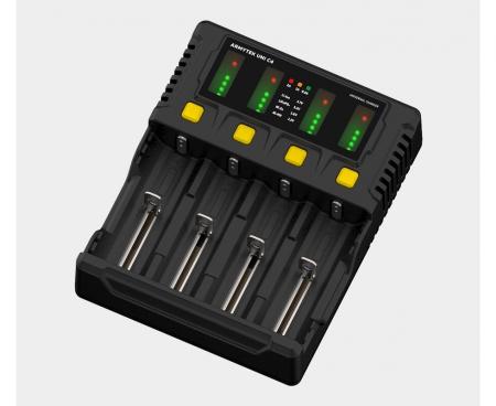 Armytek Uni C4 Plug type C - universelles Ladegerät mit intelligenter automatischer Erkennung von Batterietyp, Ladezustand und optimalem Strom