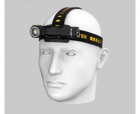 Armytek Wizard C2 Magnet USB Taschenlampe und Stirnlampe 3in1 mit Magnethalterung akkubetrieben (weißes Licht)