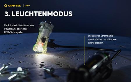 Armytek Zippy ES Mehrzweckleuchte Red 3 in 1