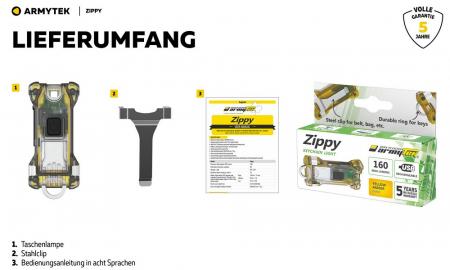 Armytek Zippy ES Mehrzweckleuchte Red 3 in 1