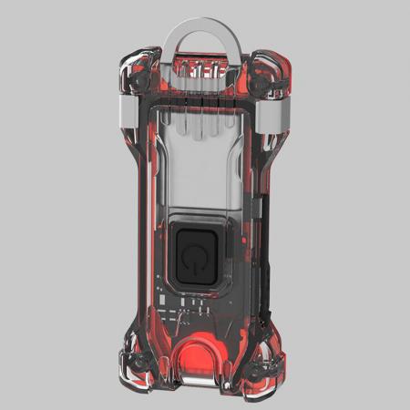 Armytek Zippy Extended Set WR (Red Ruby), Multitaschenlampe, Schlüsselbundlampe, Stirnlampe, mit Clip