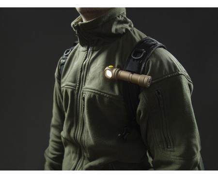 Armytek Wizard C2 Pro Max Magnet USB Sand Taschen- und Stirnlampe mit Magnethalterung / Stirnhalterung akkubetrieben weißes Licht