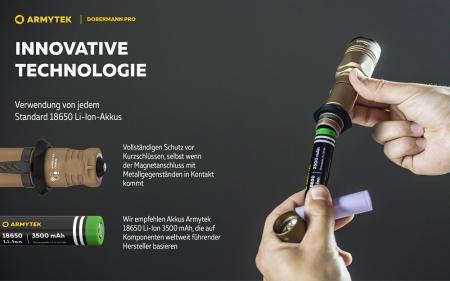 Armytek Dobermann Extended Set weißes Licht