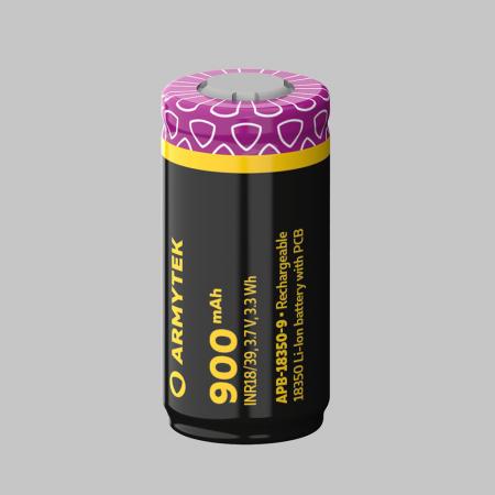 Armytek Akku 18350 Li-Ion 900 mAh battery with PCB (protected)