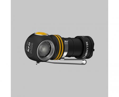 Armytek Elf C1 USB-C Taschen- und Stirnlampe mit Magnethalterung / Stirnhalterung akkubetrieben neutralweißes Licht