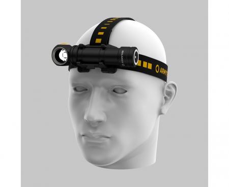 Armytek Wizard C2 Pro Max LR Taschen- und Stirnlampe mit Magnethalterung / Stirnhalterung akkubetrieben