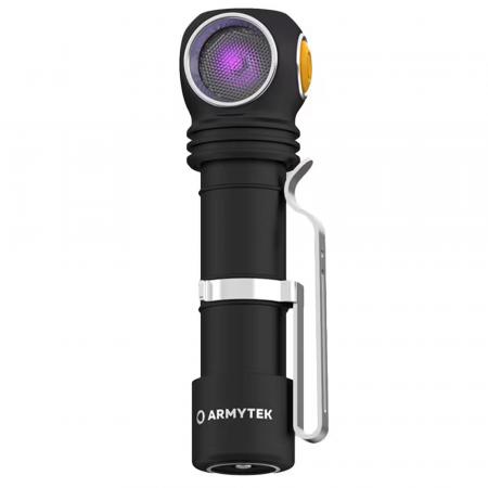 Armytek Wizard C2 WUV Magnet USB White PCB Stirnlampe und Taschenlampe akkubetrieben, weißes Licht mit zusätzlichem UV-Licht