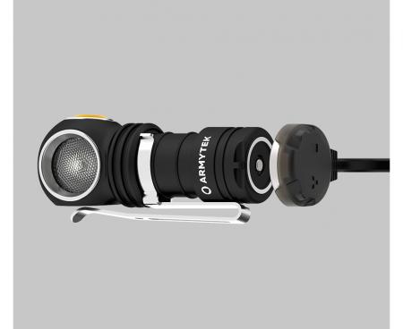 Armytek Wizard C1 Pro Magnet USB Taschenlampe und Stirnlampe 4 in1 mit Magnethalterung akkubetrieben warmes Licht