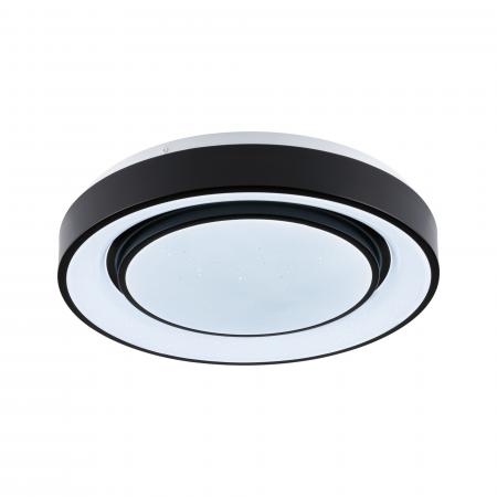 Paulmann 70544 LED Deckenleuchte Rainbow mit Regenbogeneffekt 22W dimmbar Schwarz/Weiß