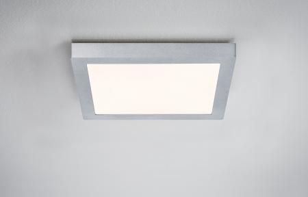 LED-Deckenpanel Lunar 30x30cm Chrom Alu für stilvolle Wohnraumbeleuchtung Paulmann 70650