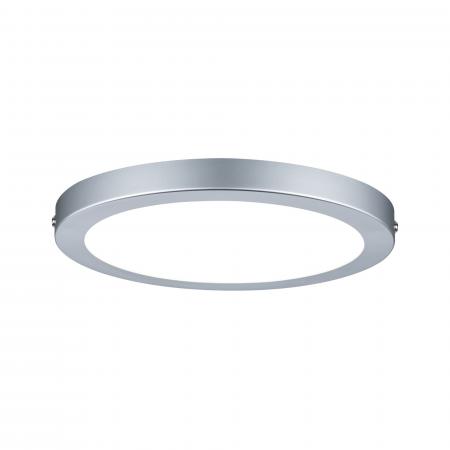 Mattes Chromfarbenes LED-Panel Atria LED-Panel Ø22cm 18,5W Paulmann 70864