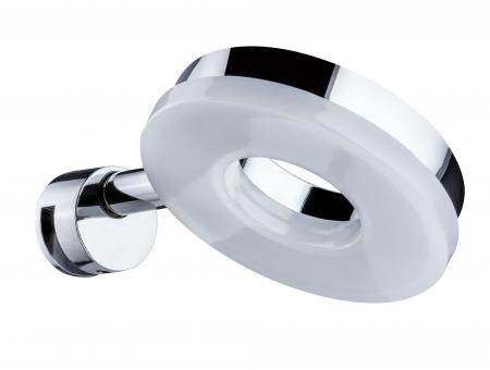 Moderne LED-Spiegelleuchte Becrux rund Chrom Paulmann 70881