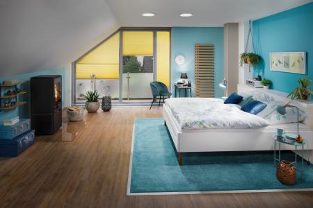 Abgeflachte moderne Abia LED-Deckenleuchte modernes Wohnambiente Ø30cm Weiß Paulmann 70899