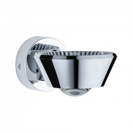 Regenbogen up&down LED Wandleuchte Sabik dimmbar Spritzwasserschutz Chrom Paulmann 70947