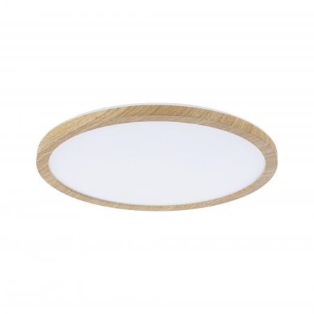 Paulmann 71033 LED Panel Atria Shine Backlight IP44 rund 293mm 16W 1600lm 4000K Holzoptik