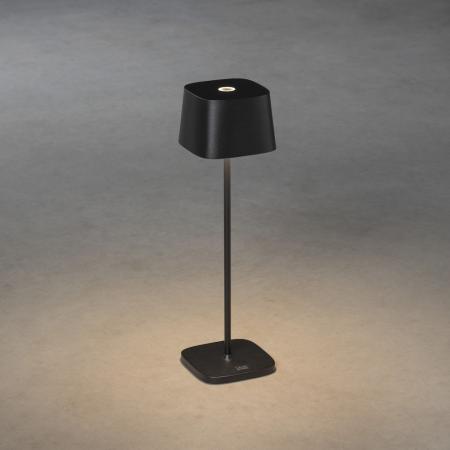 Mobile Tischleuchte CAPRI in Schwarz In&Out aus Aluminium dimmbar IP54 von Konstsmide