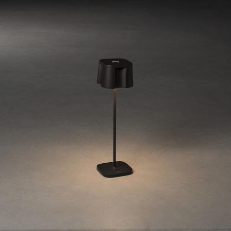 Mobile Tischleuchte NICE in Schwarz In&Out aus Aluminium IP54 von Konstsmide