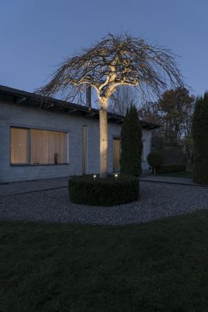 LED Erdspieß Strahler Set MONZA  aus Aluminium mit High Power in Grau IP44 von Konstsmide