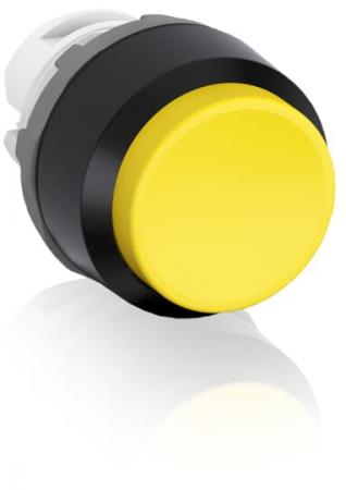 ABB MP3-10Y Drucktaster, gelb, hoch-tastend, Frontring, Kunststoff schwarz nicht beleuchtbar