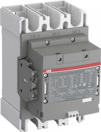 ABB AF265-30-22-33 Schütz, 132 kW, 100-250 V 50/60 Hz / DC, integr. SPS-Schnittstelle