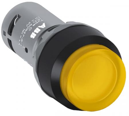 ABB CP4-11Y-10 Leuchtdrucktaster gelb, 1 Schließer gelb hoch tastend LED 24V AC/DC