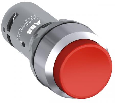 ABB CP4-30R-11 Drucktaster, rastend, hoch, rot, 1 Schließer +1 Öffner