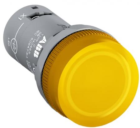 ABB CL2-623Y Meldeleuchte Kompakt, gelb 230VAC, mit fest integrierter LED Fremdspannungsresistent bis 60V DC