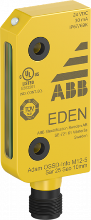 ABB Adam OSSD-Info M12-5 Sicherheitssensor mit OSSD-Signalen und Infoausgang mit Info-Ausgang