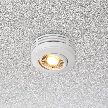 EVN Decken-Einbaustrahler für GU10 Leuchtmittel rund schwenkbar weiß IP20 EinbauØ68