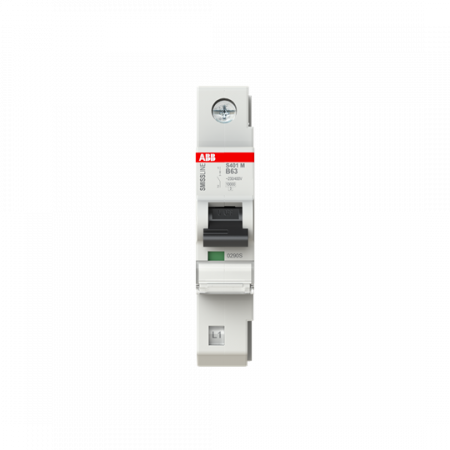 ABB S401M-B63 Sicherungsautomat B-Char., 63 A, 10 kA, 1P, steckbar