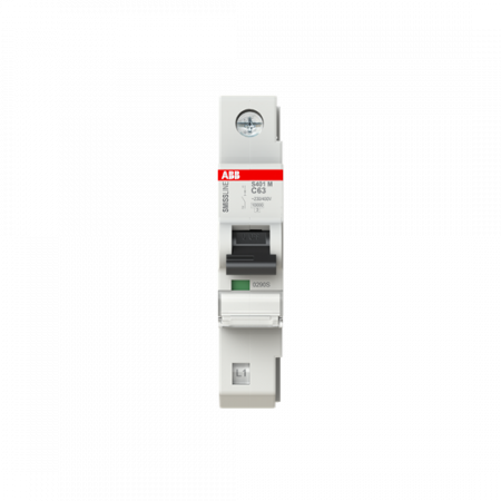 ABB S401M-C63 Sicherungsautomat C-Char., 63 A, 10 kA, 1P, steckbar