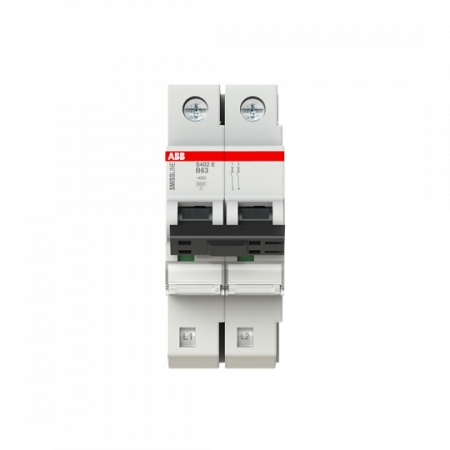 ABB S402E-B63 Sicherungsautomat B-Char., 63 A, 6 kA, 2P, steckbar