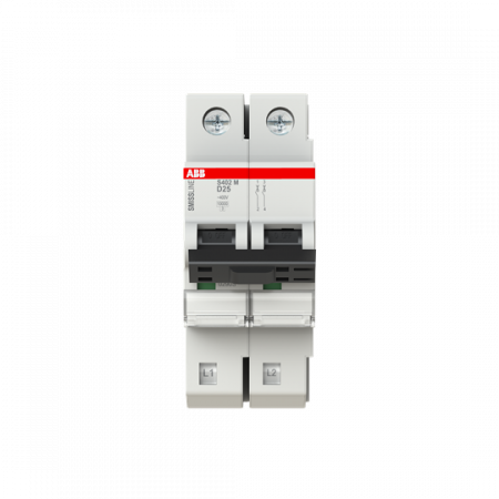 ABB S402M-D25 Sicherungsautomat D-Char., 25 A, 10 kA, 2P, steckbar