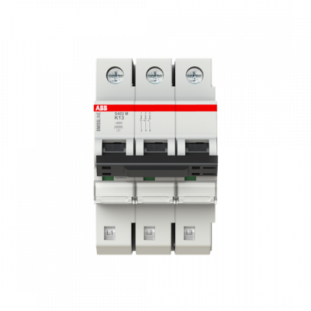 ABB S403M-K13 Sicherungsautomat K-Char., 13 A, 10 kA, 3P, steckbar
