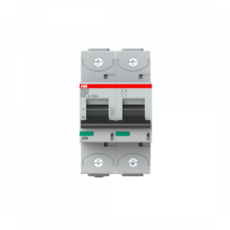 ABB S802S-UCB50 Hochleistungs-Sicherungsautomat, 50A, B, 500VDC=Icu 50kA, 2P