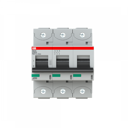 ABB S803S-UCB25 Hochlei.-Sicherungsautomat, 25A, B, 750VDC=Icu 50kA, 3P