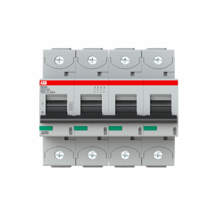 ABB S804S-UCK100 Hochlei.-Sicherungsautomat, 100A, K, 750VDC=Icu 50kA, 4P