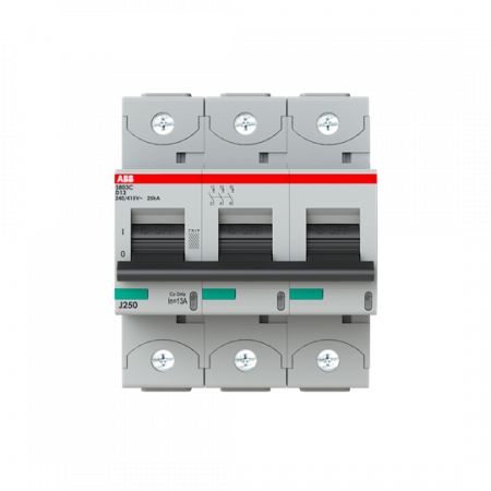 ABB S803C-D13 Hochleist.-Sicherungsautomat, 13A, D, 415 V AC=Icu 25kA, 3P