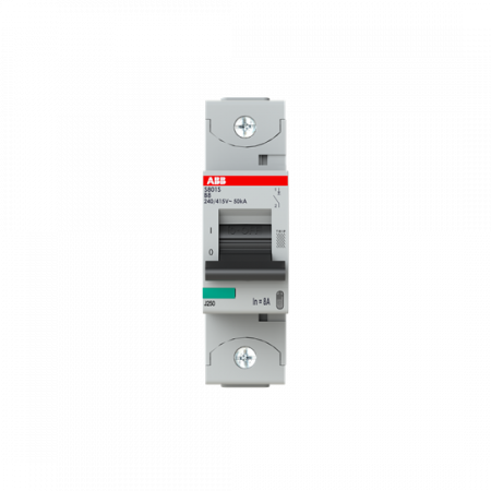 ABB S801S-B8 Hochleistungs-Sicherungsautomat 8A, B, 415V AC=Icu 50 kA, 1P