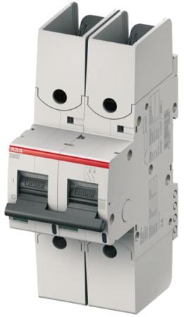 ABB S802S-C8-R Hochleist.-Sicherungsautomat 8A, C, 415 V AC=Icu 50kA, 2P Ringkabelschuhanschluss