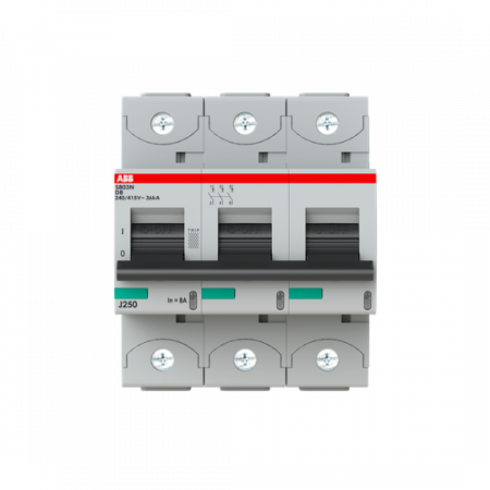 ABB S803N-D8 Hochleistungs-Sicherungsautomat 3P, D-Charakt., 8A