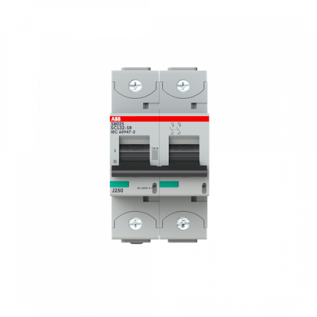 ABB S802S-SCL32-SR Kurzschlussstrombegrenzer, 2polig, 32A 690V AC, 50kA, IEC 90647-2, Uimp=8kV